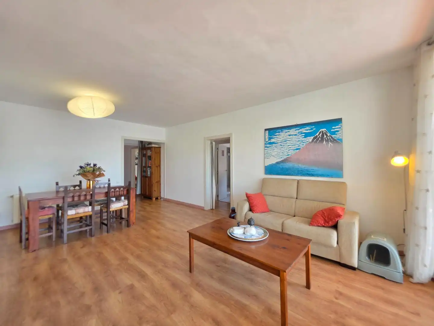 Living room of Flat for sale in Castelldefels  with Heating, Parquet flooring and Terrace