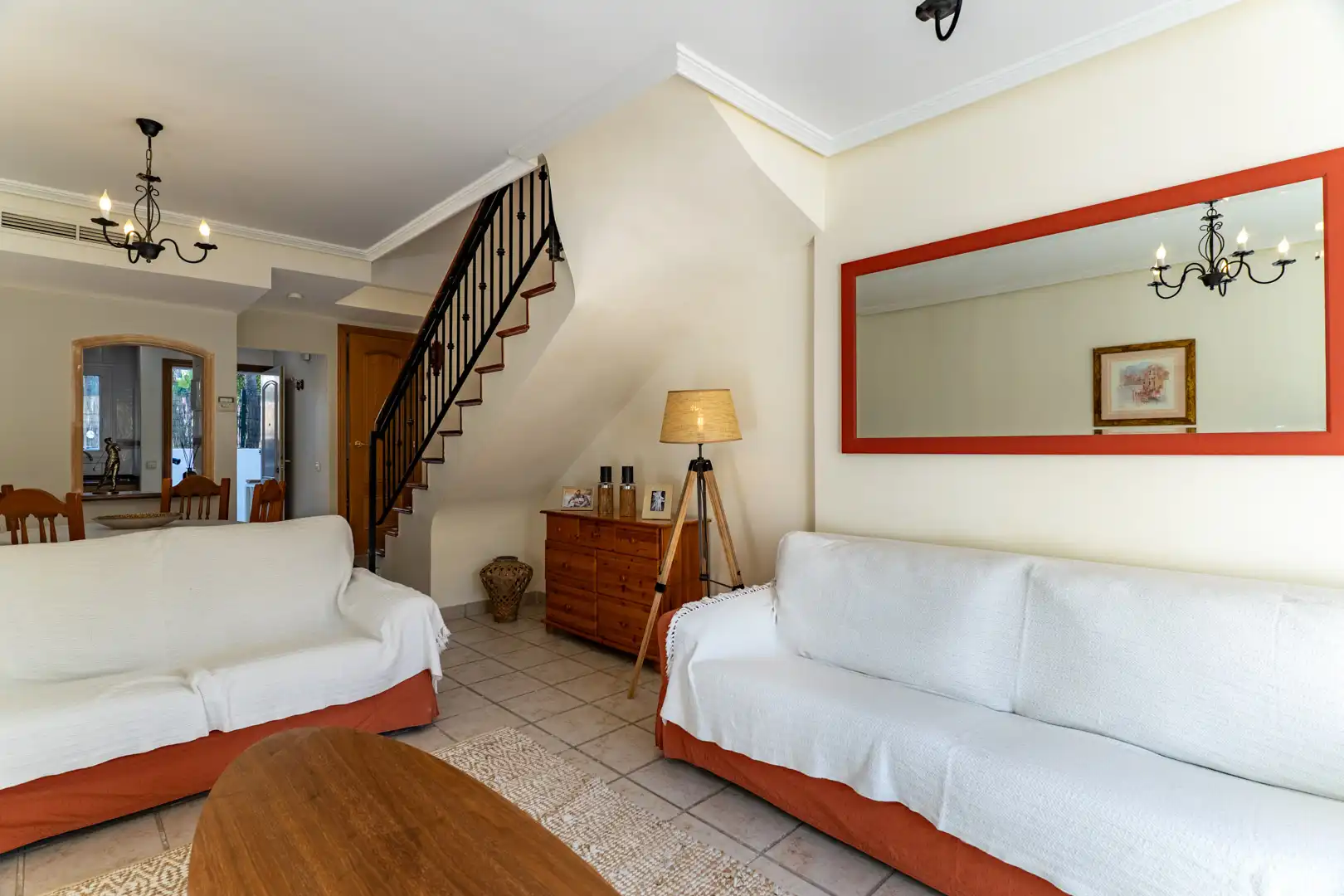 Sala de estar de Casa adosada en venta en Jávea / Xàbia con Aire acondicionado, Calefacción y Jardín privado