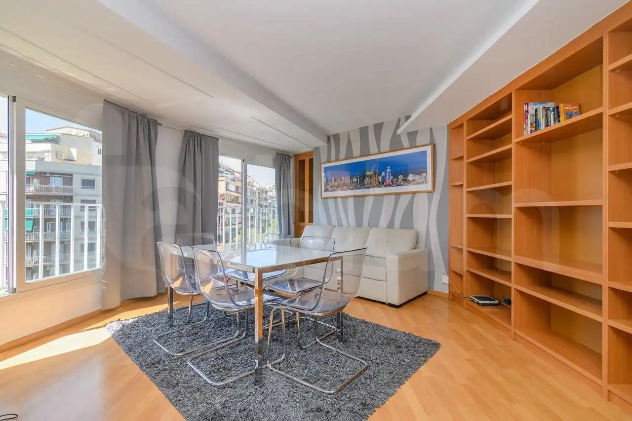 Wohnzimmer von Wohnung zum Verkauf in Barcelona mit Klimaanlage, Parkett und Möbliert