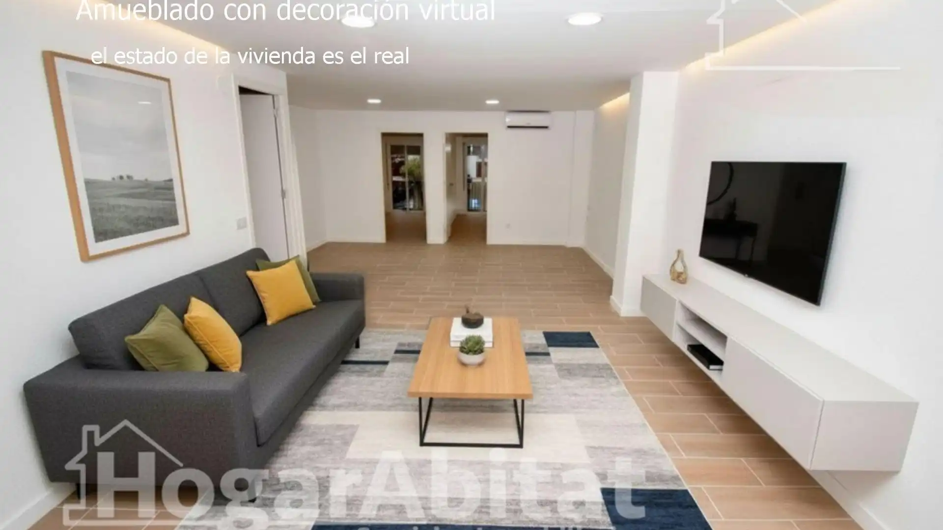 Sala de estar de Piso en venta en Algemesí con Aire acondicionado y Balcón