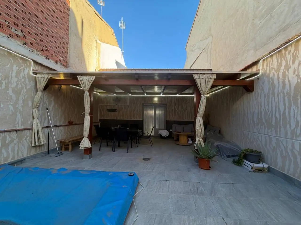 Terrace of Detached homes for sale in Madrigueras  with Air Conditioner and Swimming Pool
