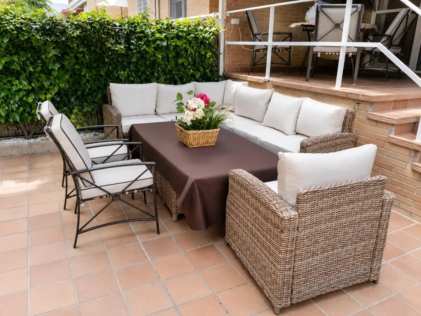 Terrassa de Casa adosada en venda en Valdemoro amb Calefacció, Jardí privat i Piscina comunitària