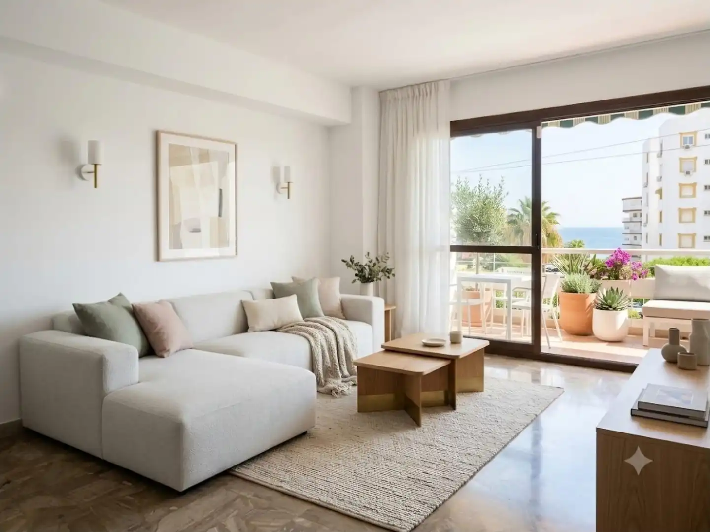 Sala d'estar de Pis en venda en Torremolinos amb Terrassa, Moblat i Piscina comunitària