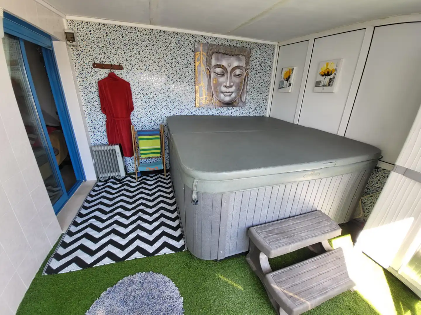 Garden of Duplexes for sale in Peñíscola / Peníscola  with Air Conditioner, Terrace and Furnished