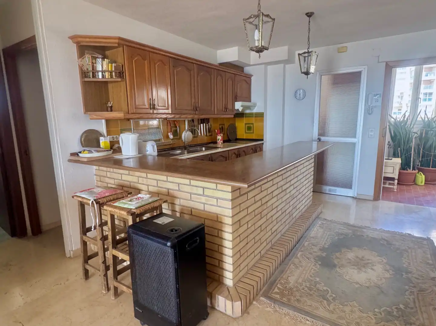 Kitchen of Flat for sale in Fuengirola  with Terrace, Furnished and Community pool