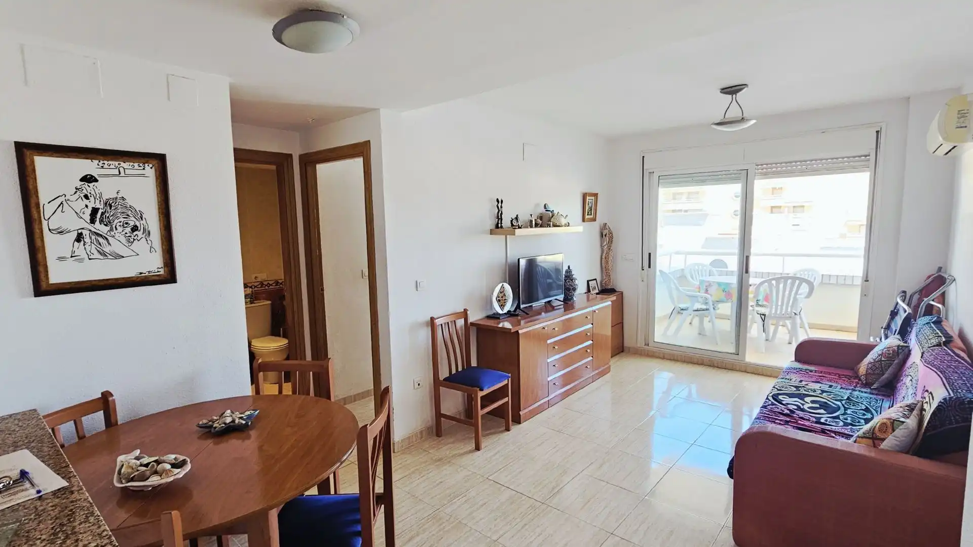 Sala de estar de Apartamento en venta en Oropesa del Mar / Orpesa con Aire acondicionado, Calefacción y Terraza
