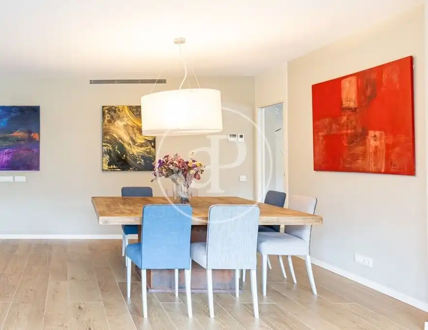 Dining room of Flat for sale in Sant Cugat del Vallès  with Air Conditioner, Heating and Private garden