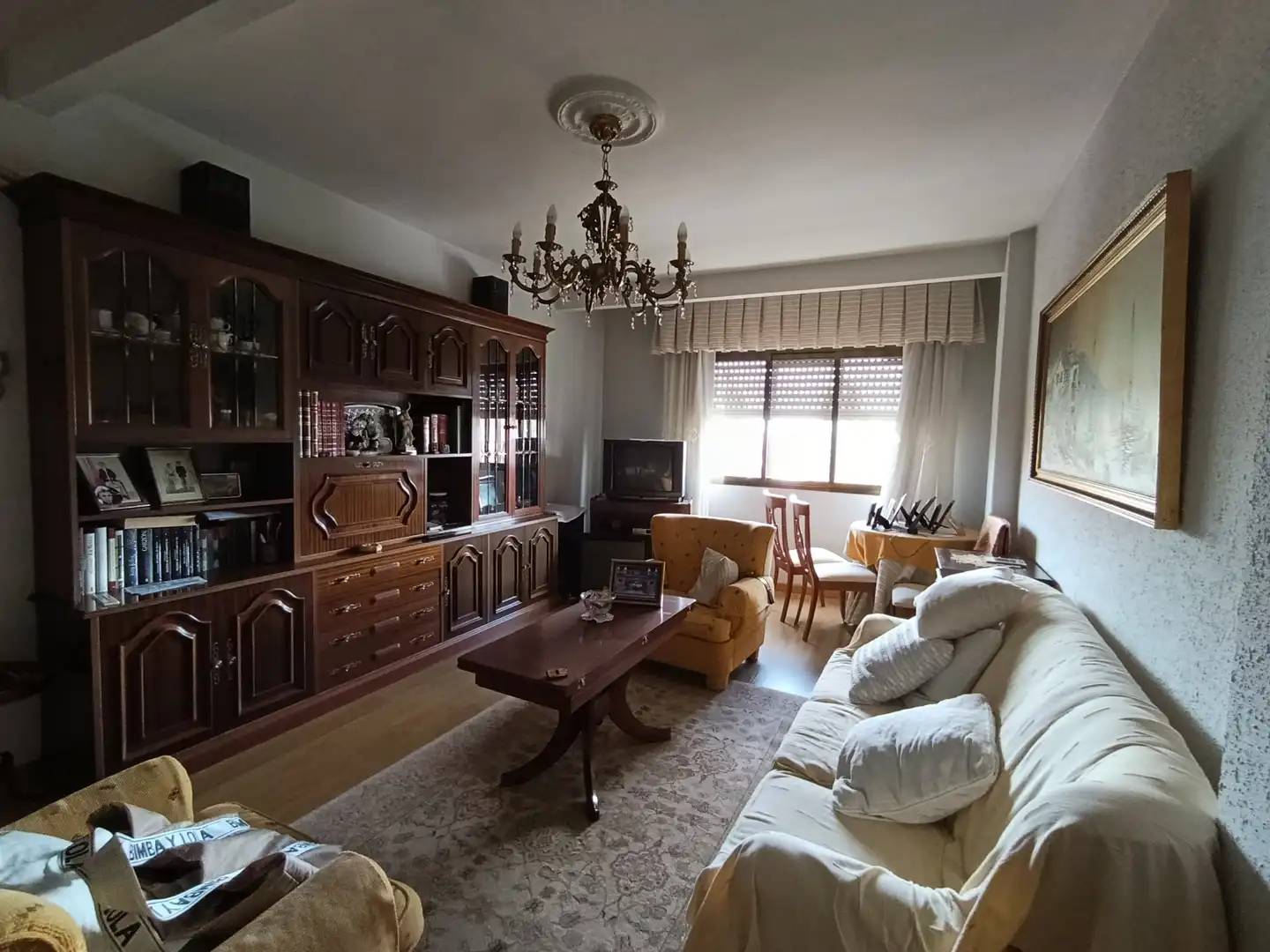 Sala de estar de Piso en venta en Benavente con Calefacción, Parquet y Terraza