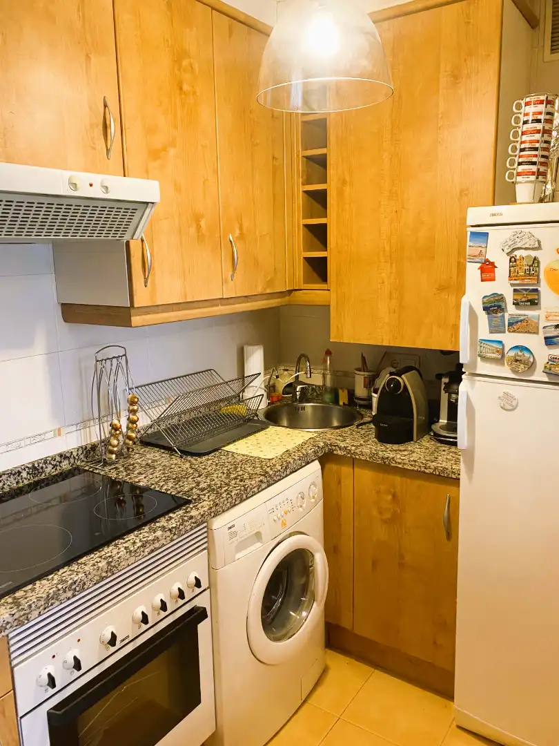 Kitchen of Flat for sale in Avilés  with Heating, Parquet flooring and Storage room
