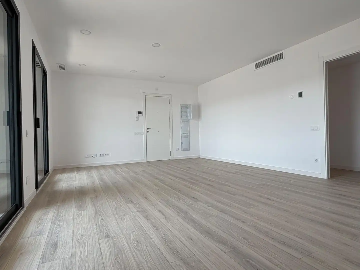 Sala d'estar de Pis de lloguer en Mollet del Vallès amb Aire condicionat, Calefacció i Parquet
