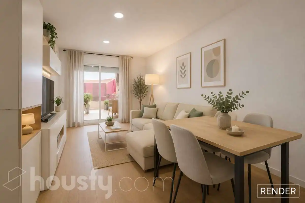 Living room of Flat for sale in El Prat de Llobregat  with Air Conditioner, Heating and Terrace