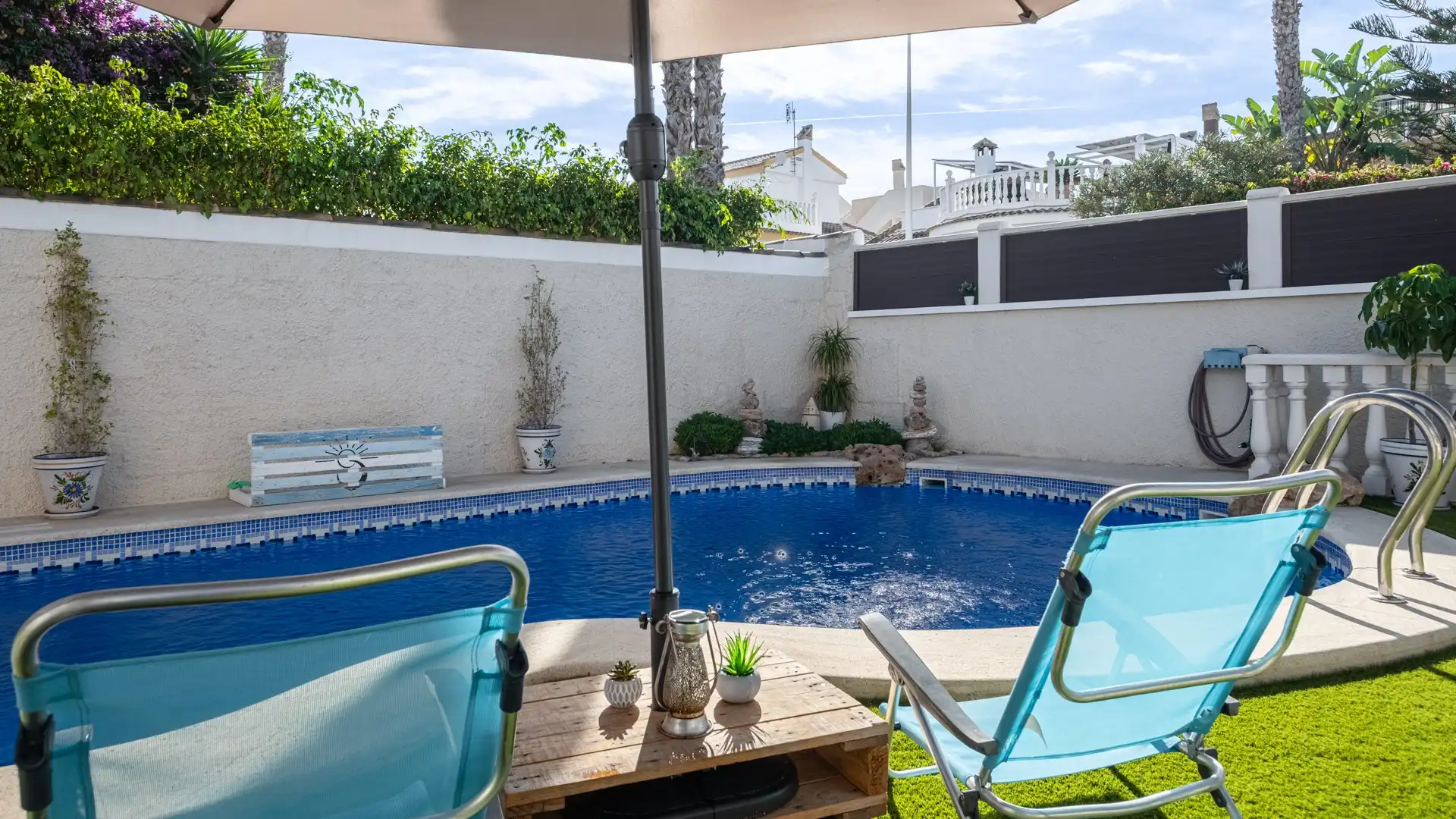 Piscina de Casa o chalet en venta en Santa Pola con Jardín privado, Terraza y Trastero