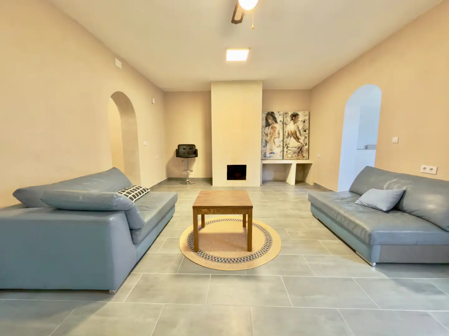 Living room of Ground floor for sale in Bornos  with Air Conditioner, Private garden and Furnished