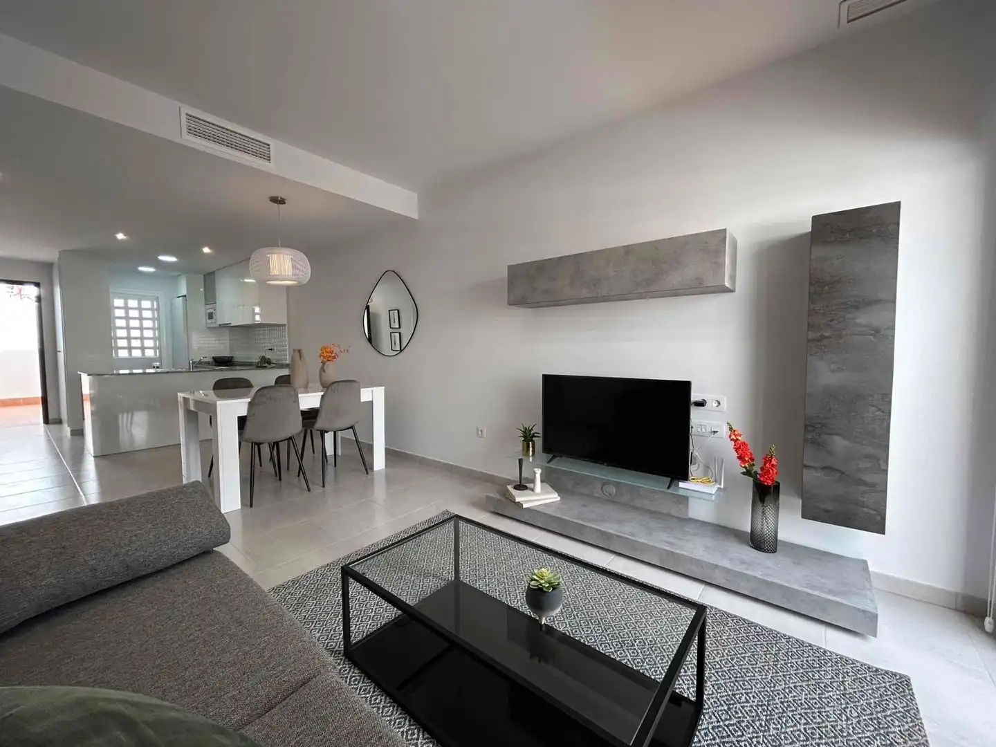 Living room of Flat for sale in Pulpí  with Air Conditioner, Terrace and Swimming Pool