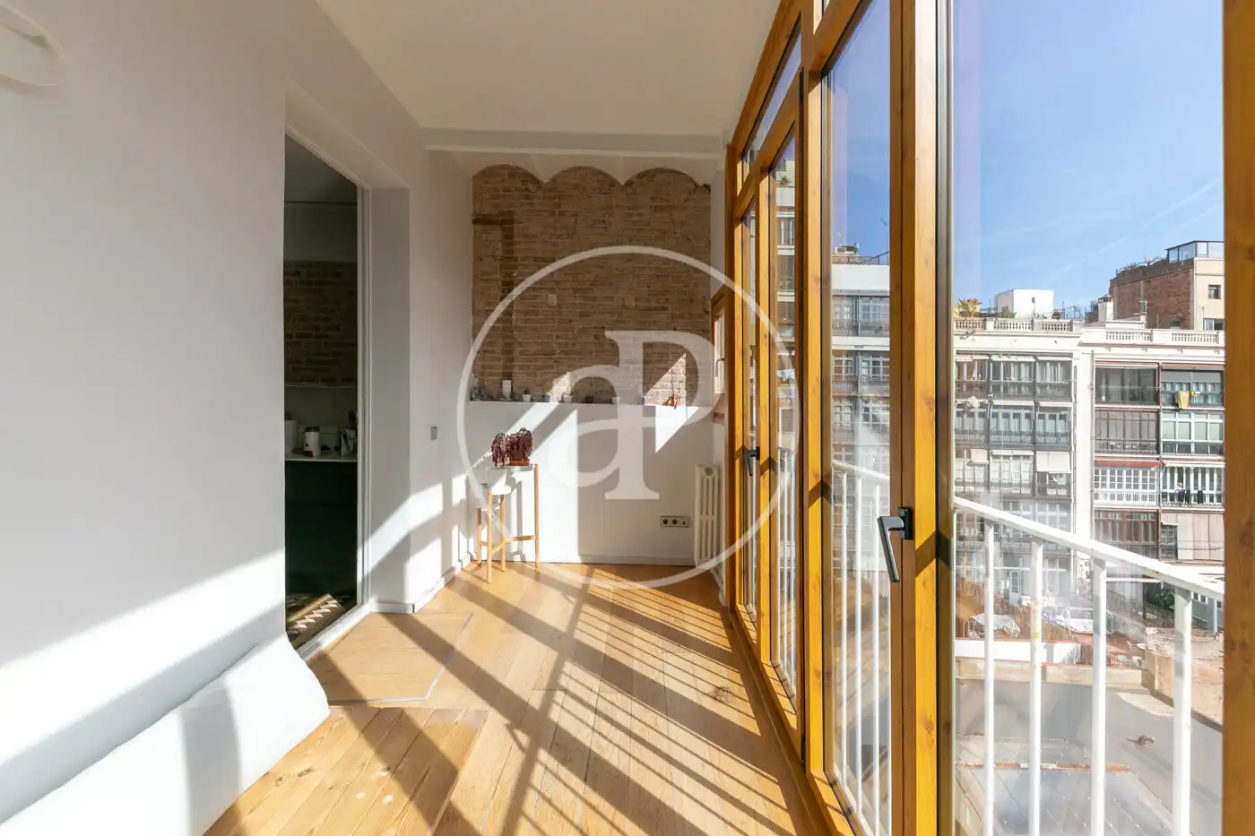 Terraza de Piso de alquiler en Barcelona con Aire acondicionado, Calefacción y Amueblado