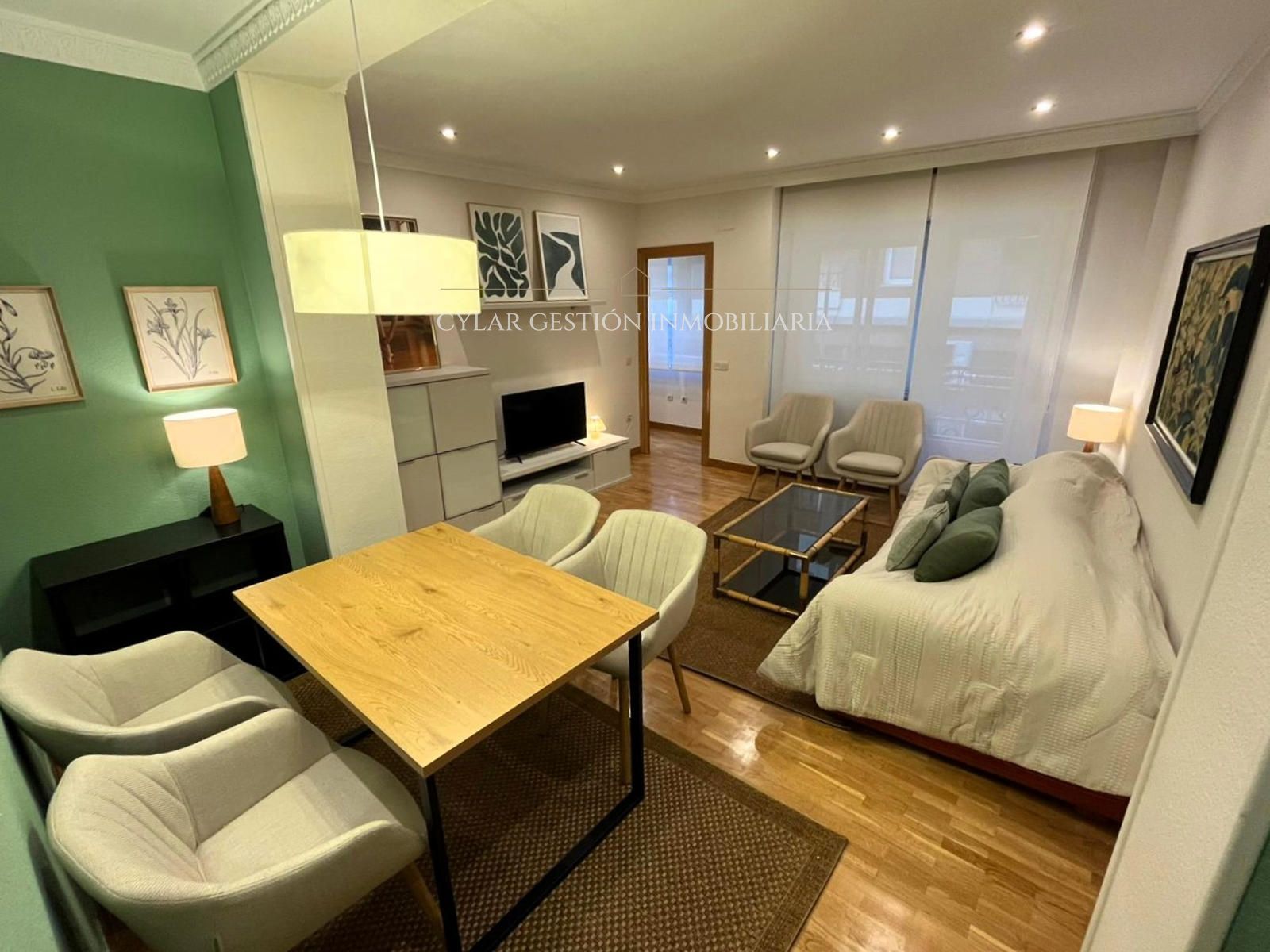 Sala d'estar de Pis de lloguer en Salamanca Capital amb Calefacció i Moblat