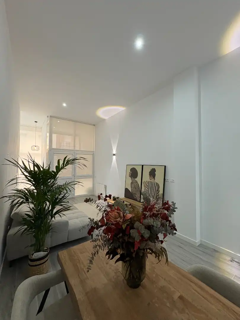 Sala d'estar de Dúplex en venda en Madrid amb Aire condicionat, Calefacció i Jardí privat
