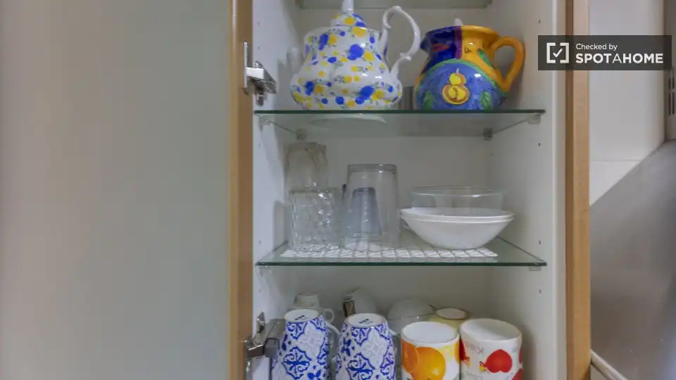 Küche von Wohnung zur Miete in Valencia mit Klimaanlage, Heizung und Möbliert