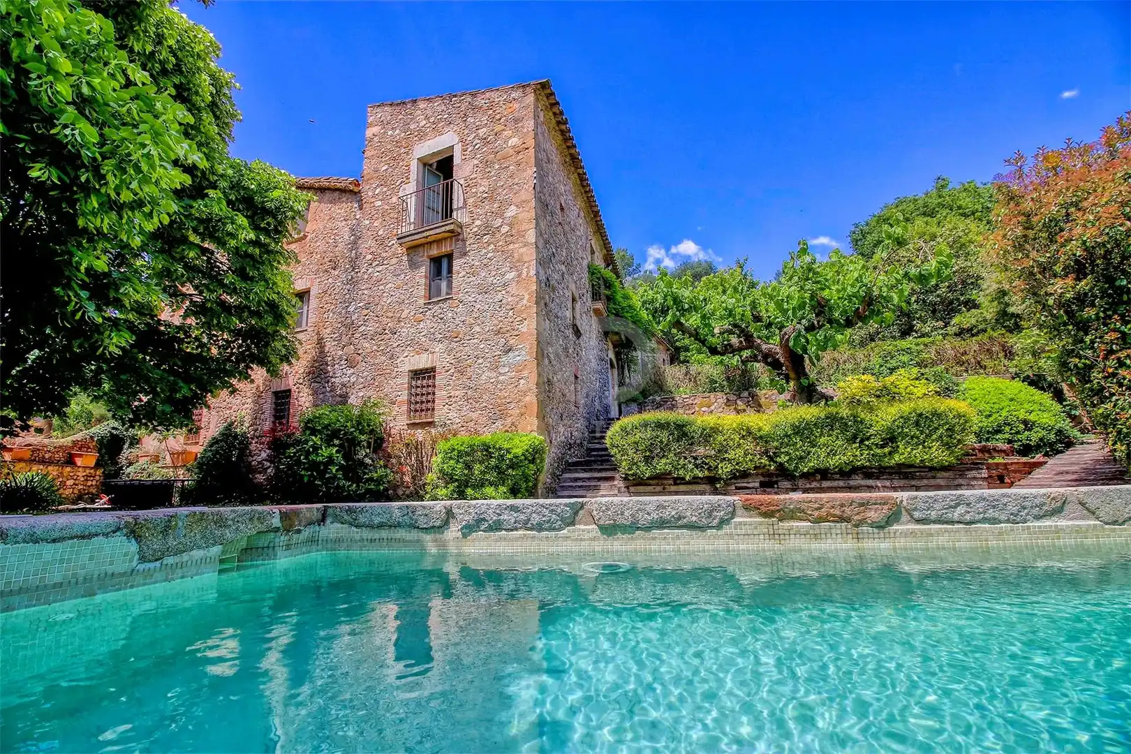 Vista exterior de Finca rústica en venda en Vilademuls amb Calefacció, Terrassa i Piscina