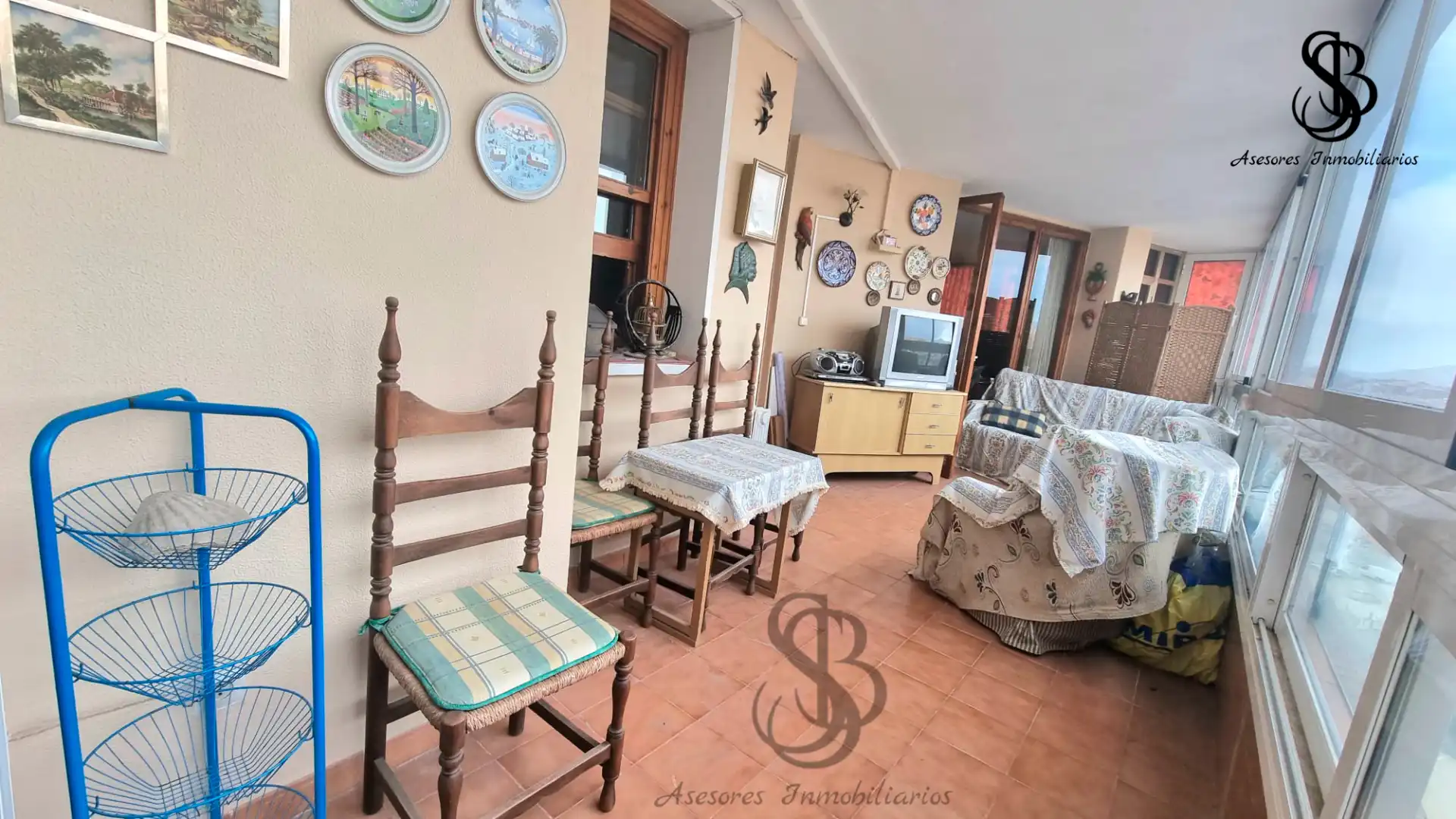 Sala de estar de Piso en venta en Alicante / Alacant con Aire acondicionado, Calefacción y Parquet