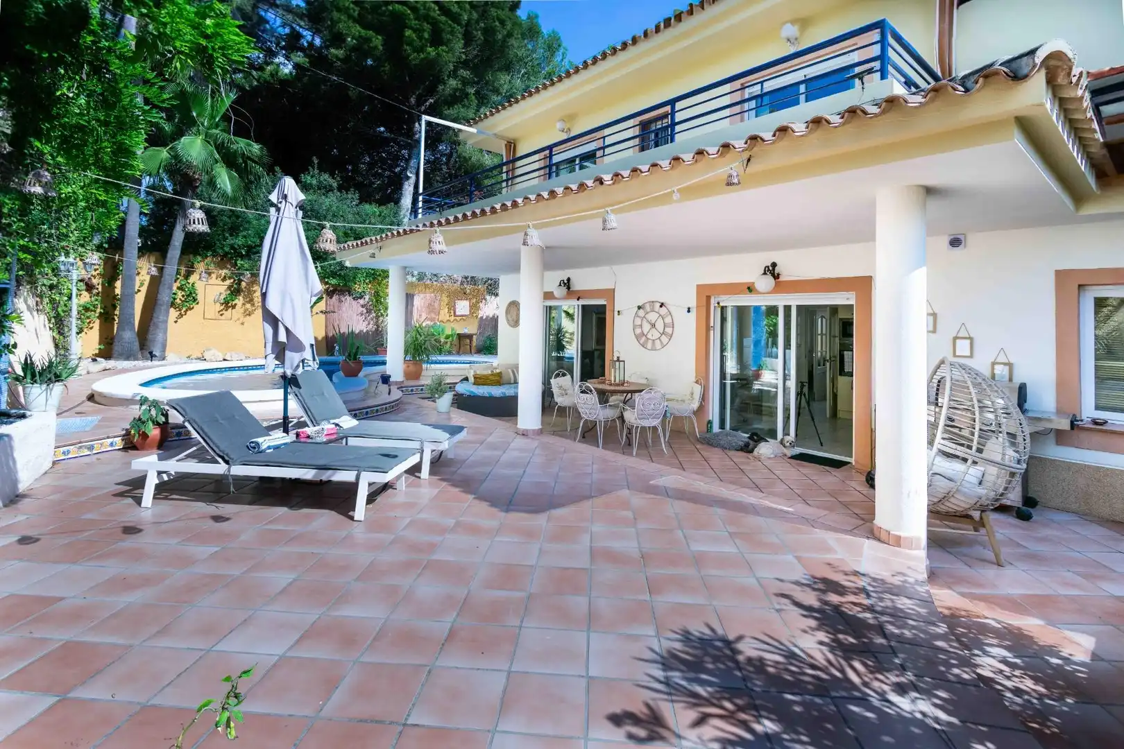 Terrace of Detached homes for sale in L'Alfàs del Pi  with Air Conditioner, Private garden and Swimming Pool