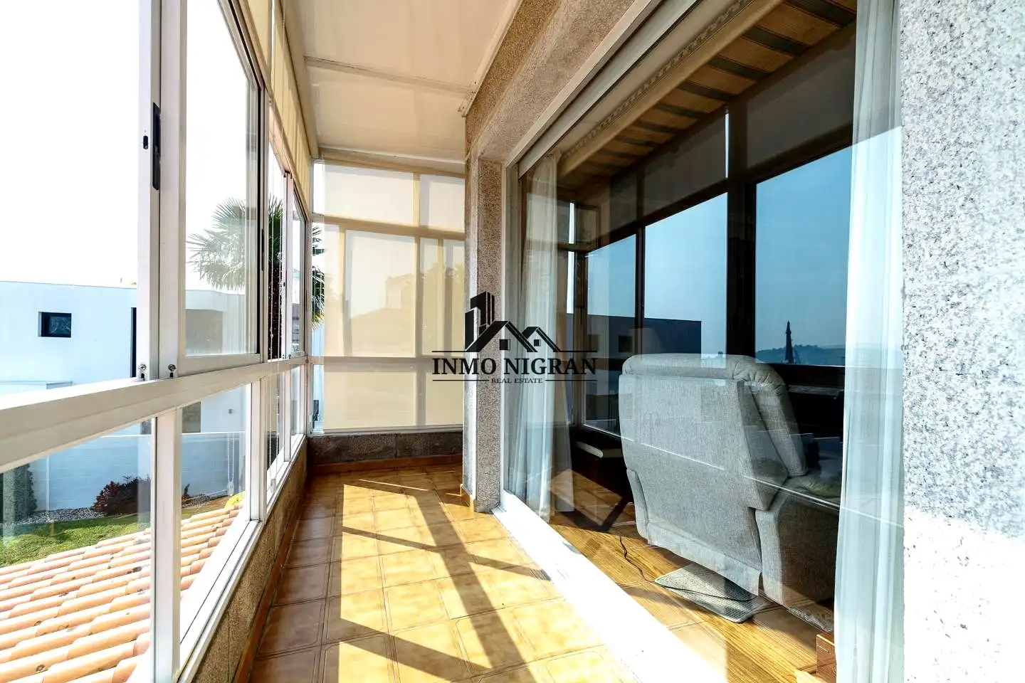 Balcony of Houses for sale in Vigo   with Private garden, Terrace and Storage room