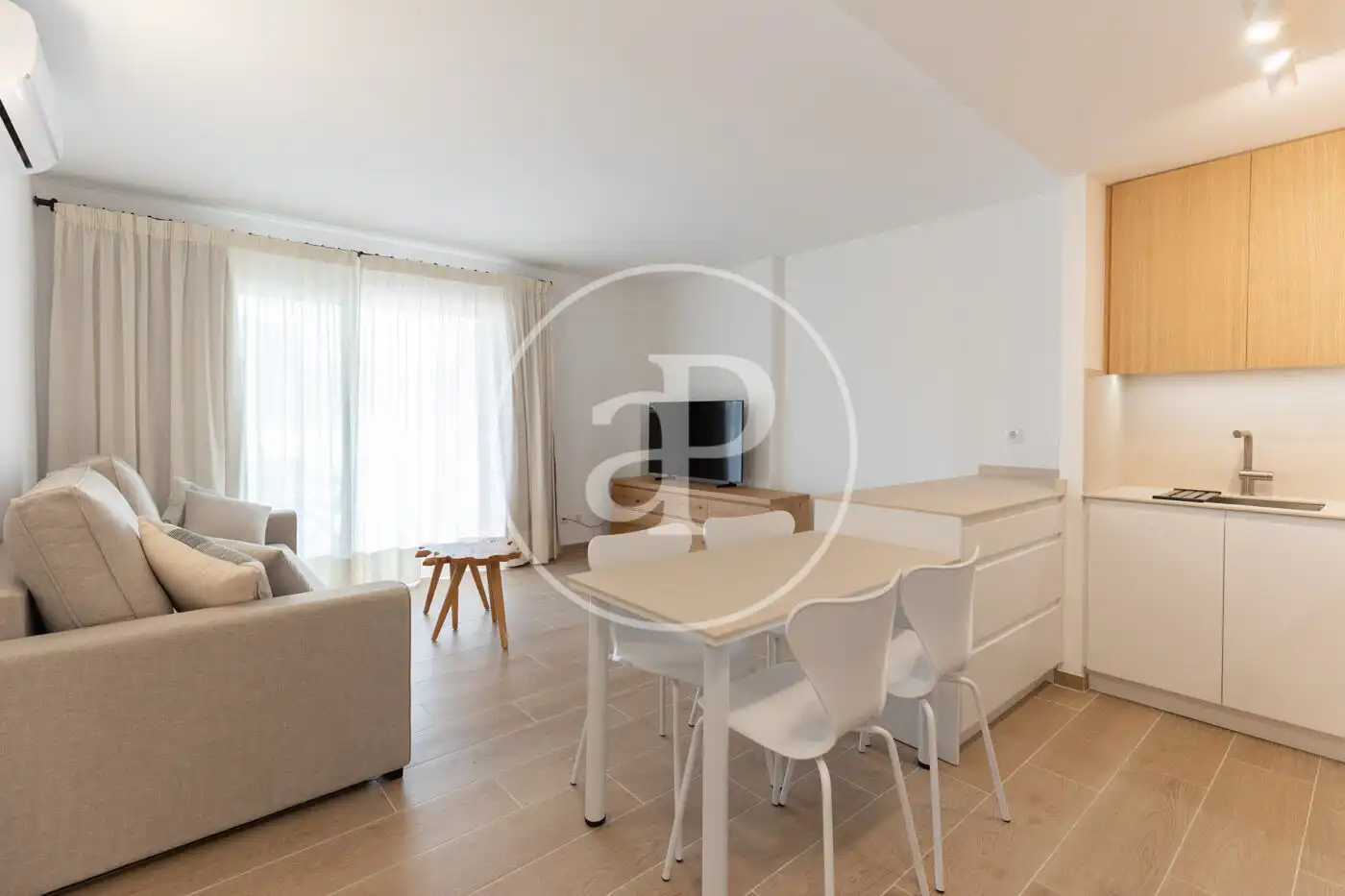 Sala de estar de Piso de alquiler en Son Servera con Aire acondicionado, Calefacción y Jardín privado