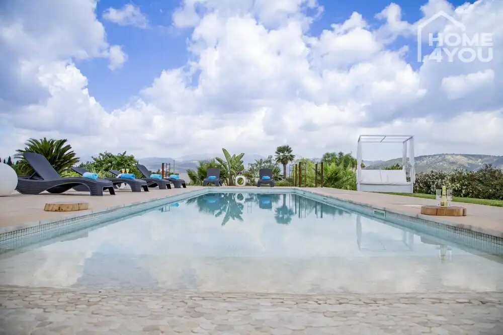 Swimming pool of Houses for sale in Sa Pobla  with Air Conditioner, Heating and Terrace