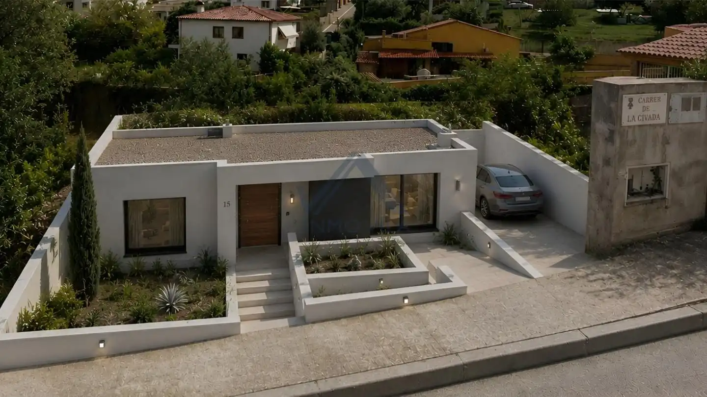 Vista exterior de Casa o chalet en venta en Rubí con Jardín privado y Piscina