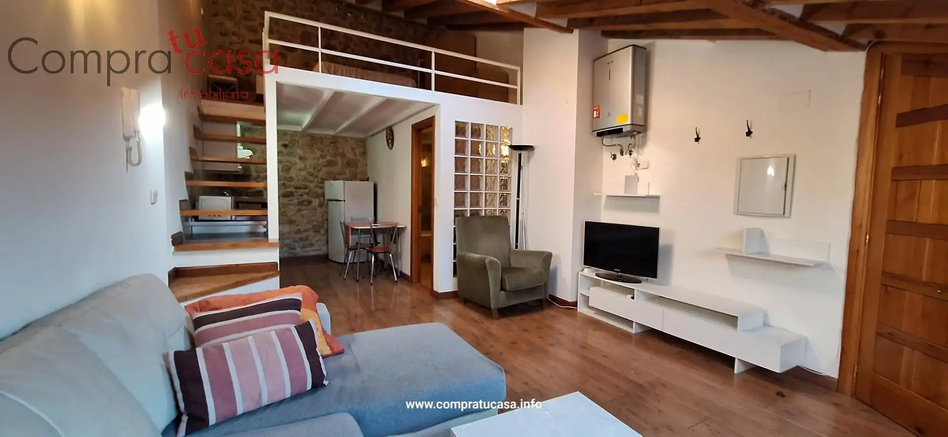Sala de estar de Apartamento de alquiler en Segovia con Calefacción, Terraza y Amueblado
