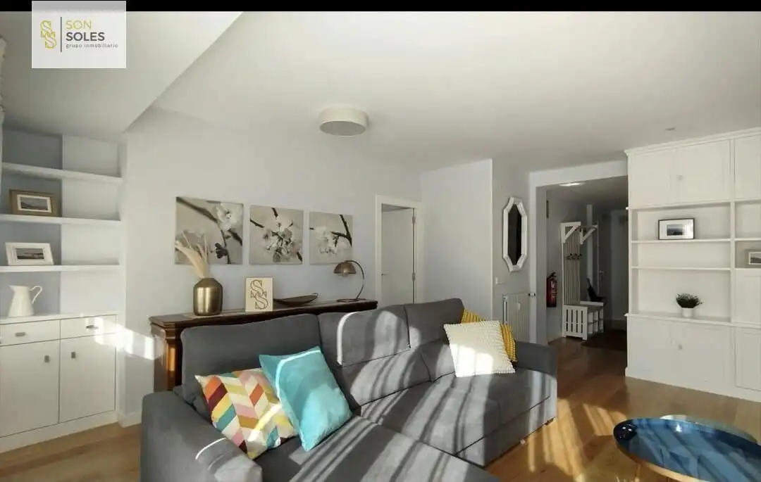 Sala de estar de Piso de alquiler en Santander con Calefacción, Terraza y Amueblado