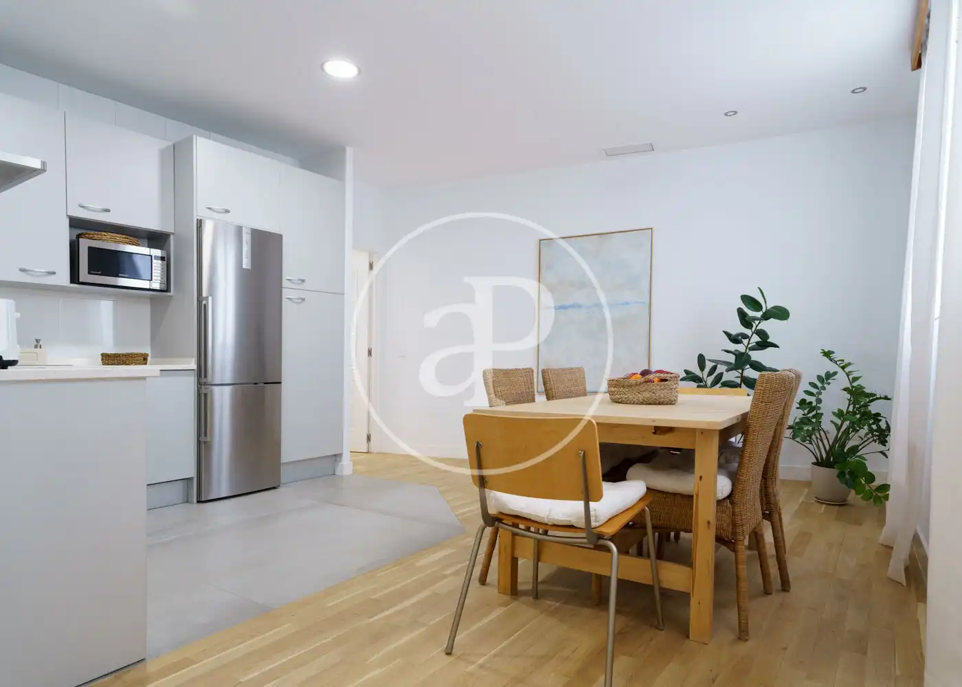 Kitchen of Flat for rent in Madrid  with Air Conditioner, Heating and Furnished