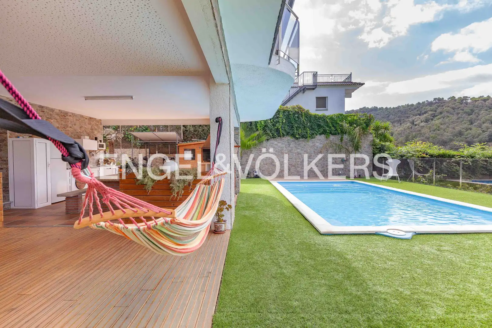 Terraza de Casa o chalet de alquiler en Llinars del Vallès con Aire acondicionado, Calefacción y Jardín privado