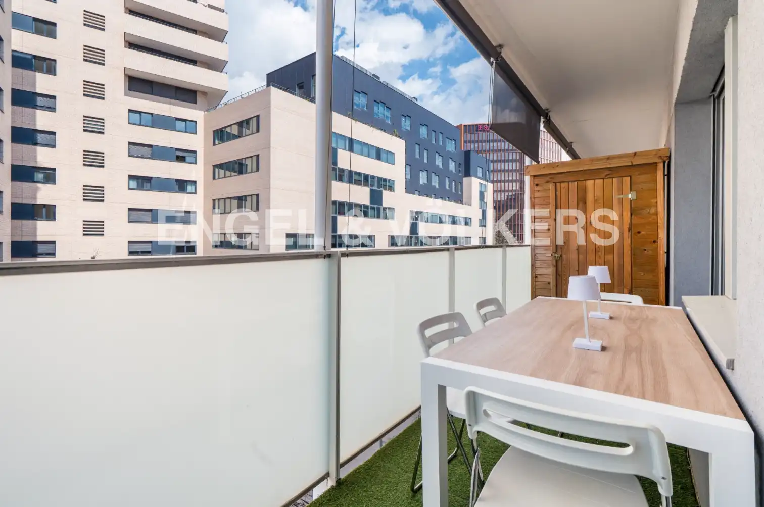 Terrace of Flat for rent in Barcelona  with Air Conditioner, Heating and Parquet flooring
