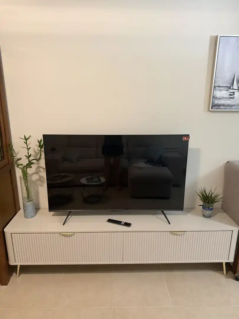 Wohnzimmer von Wohnung zur Miete in Calpe / Calp mit Klimaanlage, Privatgarten und Abstellraum