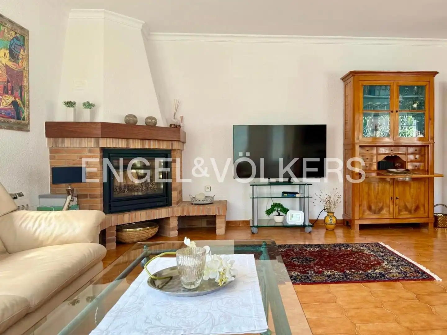 Sala de estar de Casa o chalet en venta en Mont-roig del Camp con Aire acondicionado, Calefacción y Jardín privado