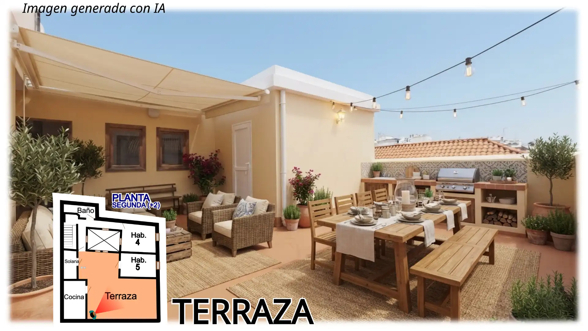 Casa amb terrassa en venda a Calle de la Iglesia Chica 3, imagen 26