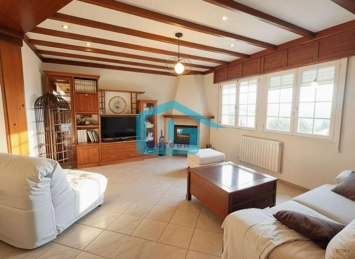 Sala de estar de Piso de alquiler en Meaño con Calefacción, Terraza y Amueblado