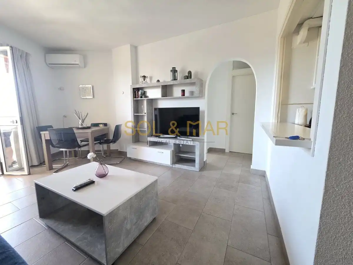 Wohnzimmer von Wohnung zum Verkauf in Torremolinos mit Klimaanlage, Heizung und Terrasse