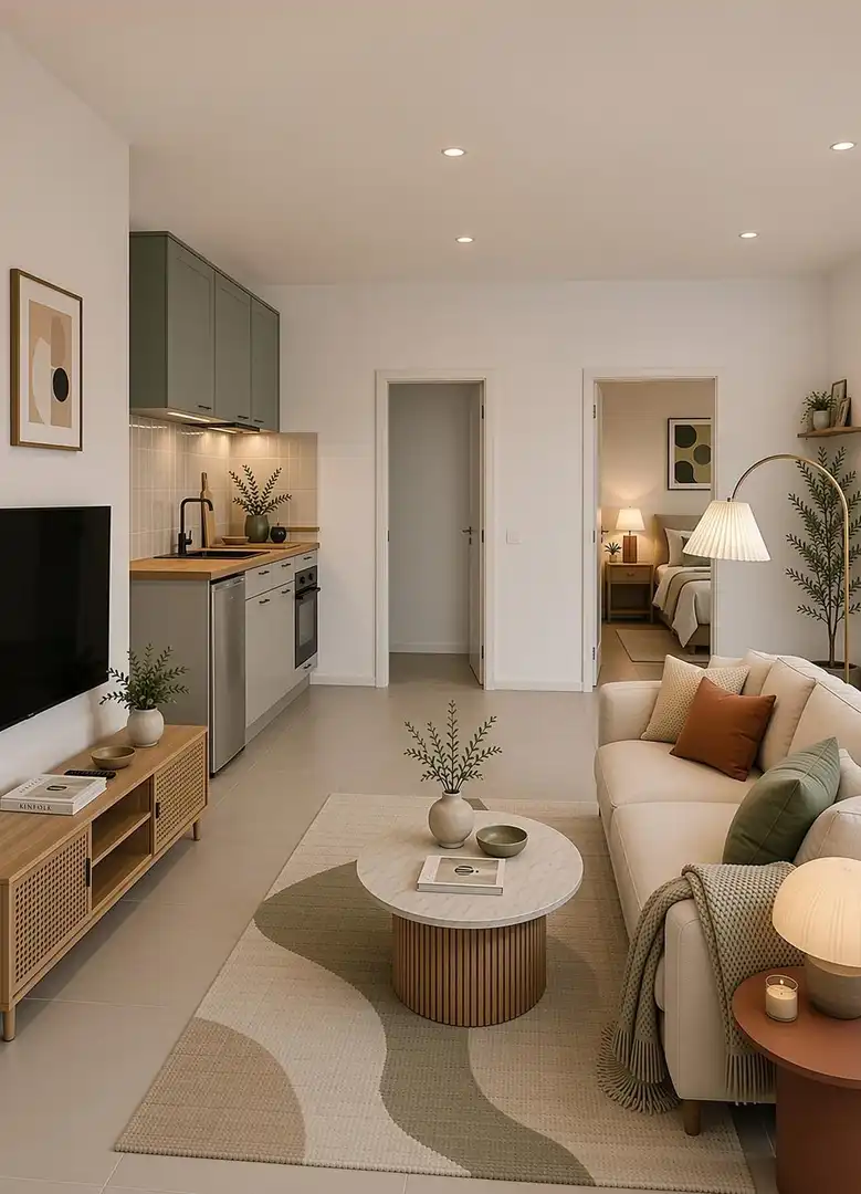 Wohnzimmer von Wohnungen zum Verkauf in Los Realejos mit Möbliert und Gemeinschaftspool