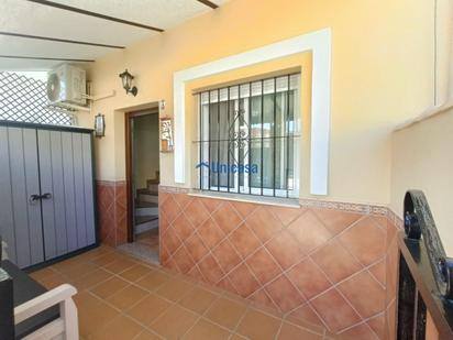 Exterior view of Single-family semi-detached for sale in Málaga Capital  with Air Conditioner