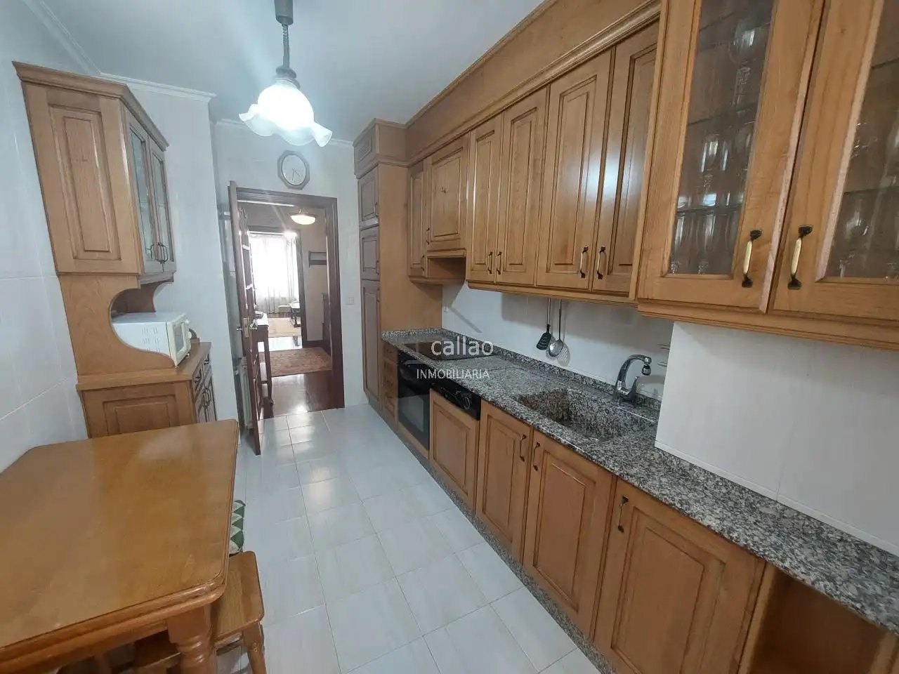 Kitchen of Apartments for rent in Ferrol  with Heating and Furnished