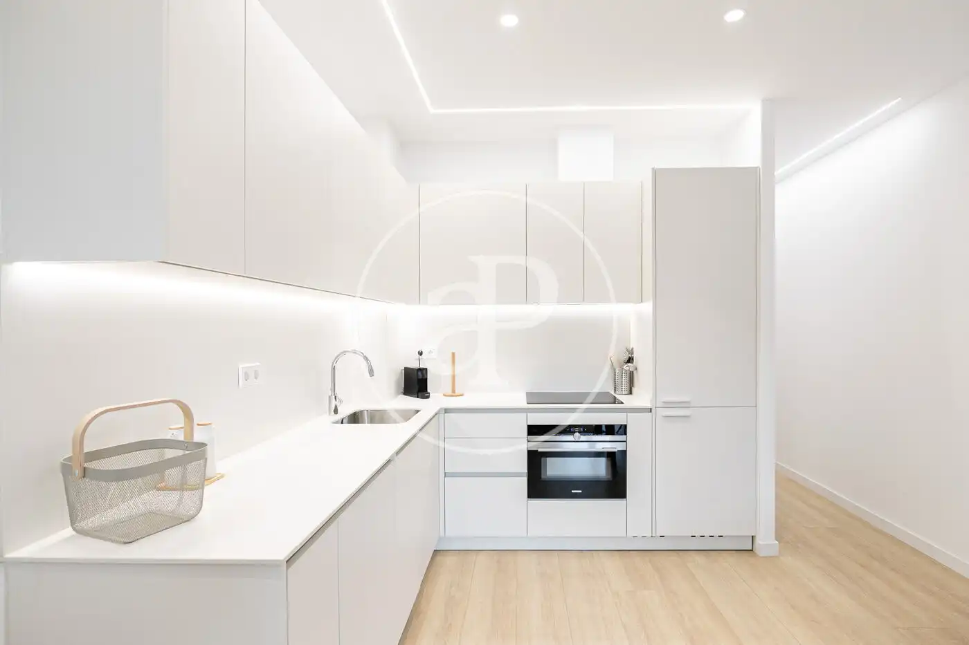 Küche von Wohnung zur Miete in Barcelona mit Klimaanlage, Heizung und Möbliert