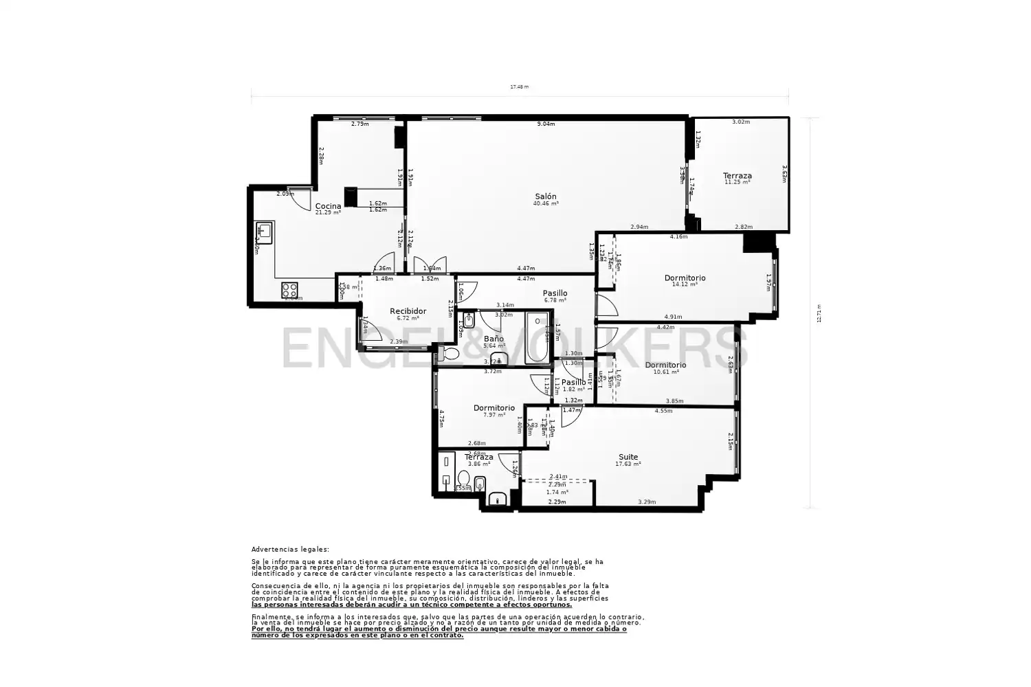 Apartamento en venta en Castellón de la Plana / Castelló de la Plana con Aire acondicionado, Calefacción y Parquet