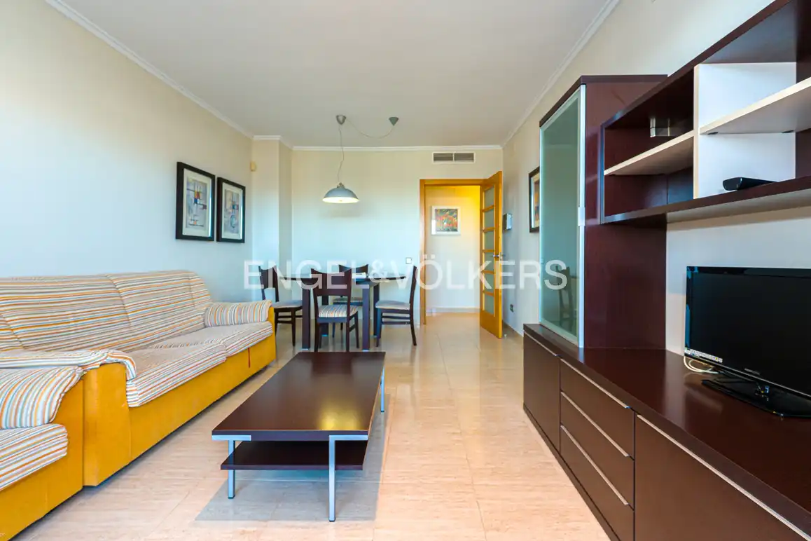Sala de estar de Apartamento de alquiler en Villajoyosa / La Vila Joiosa con Aire acondicionado, Terraza y Trastero