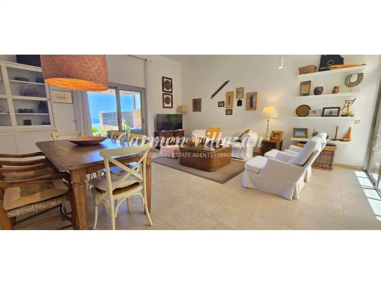 Sala d'estar de Casa o xalet en venda en Antigua amb Jardí privat, Terrassa i Moblat