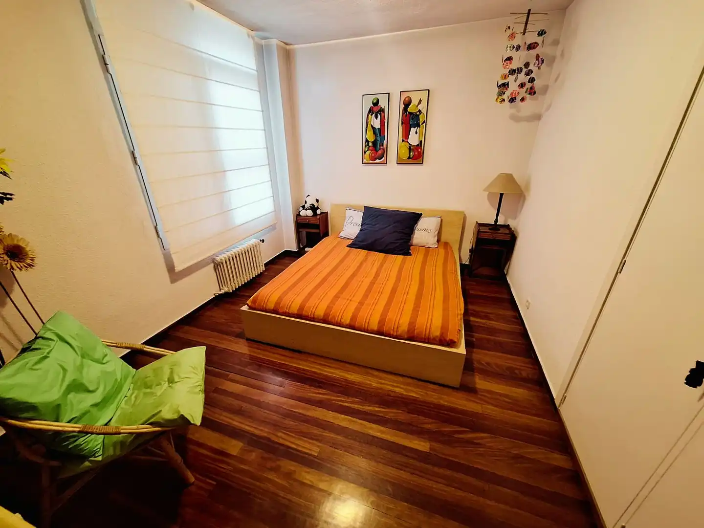 Bedroom of Flat for rent in Madrid  with Air Conditioner, Heating and Furnished