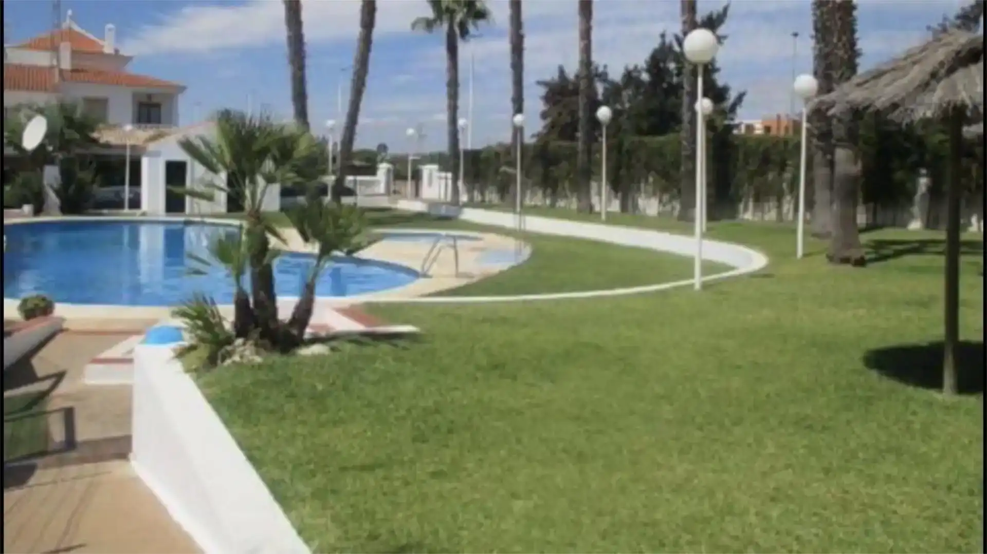 Swimming pool of Flat for rent in Islantilla  with Private garden, Furnished and Washing machine