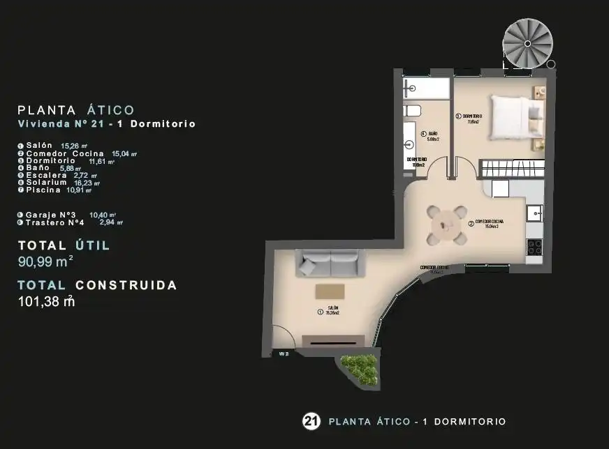 Penthouse mit Pool zum Verkauf in Centro, imagen 13