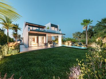 Xalet amb piscina en venda a Estepona Pueblo